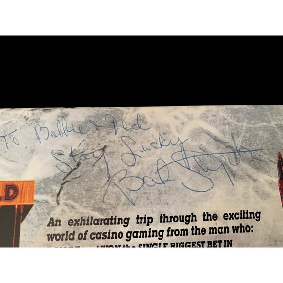 AUTOGRAPHED w PIC Bob Stupak's Las Vegas World Board Game Gazette Newspaper WSOP - Picture 2 of 14